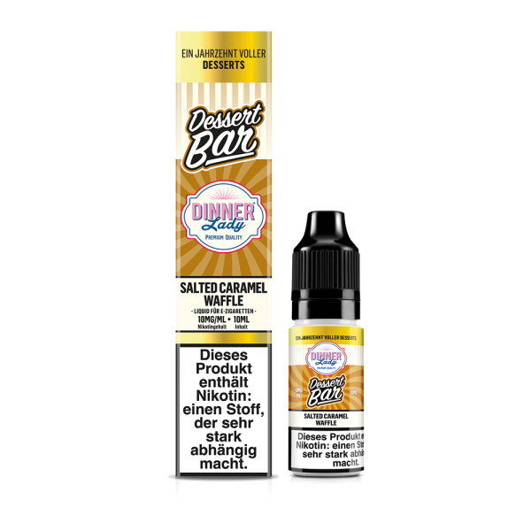 Dinner Lady Dessert Bar - Salted Caramel Waffle Liquid 10ml