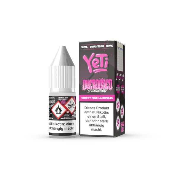 Yeti Overdosed Nic Salt - Frosty Pink Lemonade Liquid 10ml