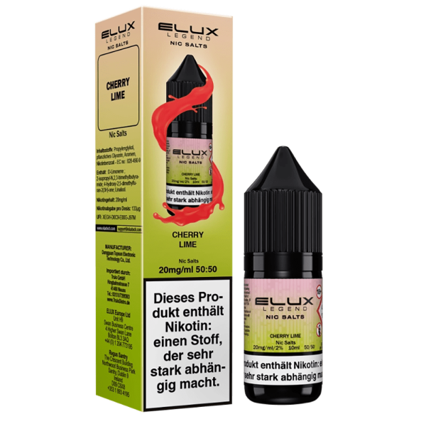 ELUX Nic Salt - Cherry Lime Liquid 10ml