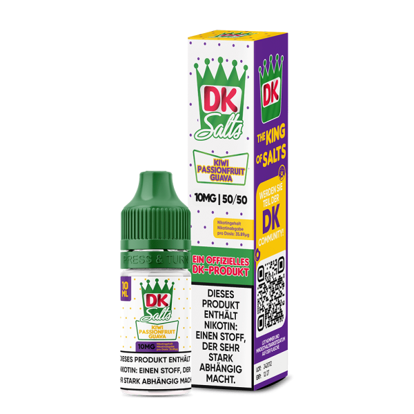 DK Salts Nic Salt - Kiwi Passionsfruit Guava Liquid 10ml
