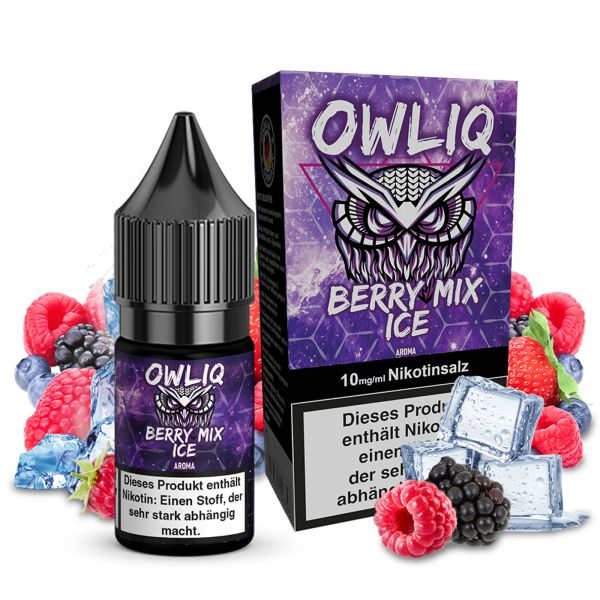 OWLIQ Nic Salt - Berry Mix Ice Liquid 10ml