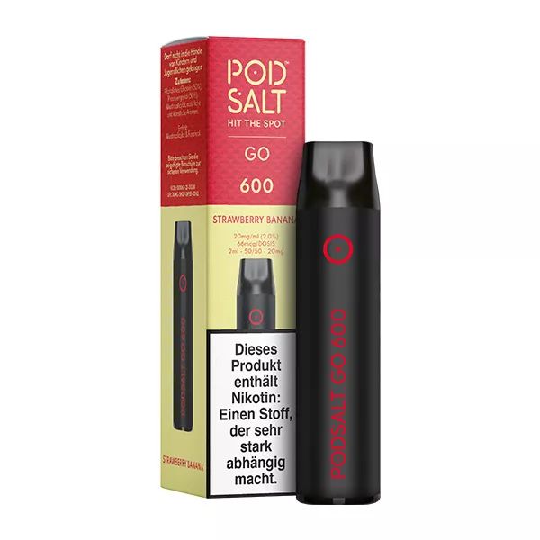 Pod Salt Go 600 - Strawberry Banana 20mg/ml