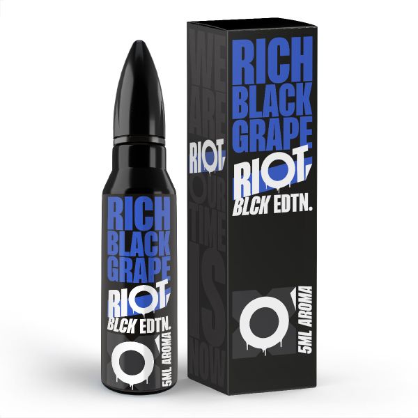 Riot Squad Black Edition - Rich Black Grape Aroma 5ml Longfill