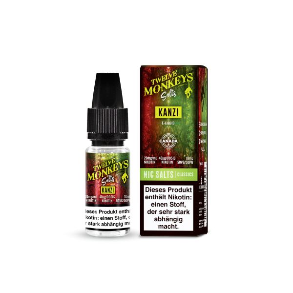 Twelve Monkeys NicSalt - Kanzi Liquid 10ml 20mg