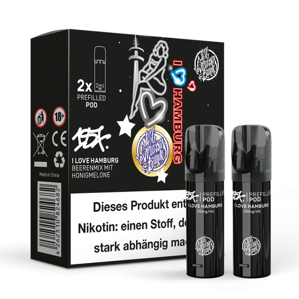 2x 187 Straßenbande Pod - I Love Hamburg 20mg/ml
