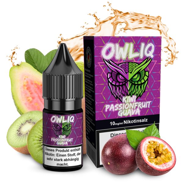 OWLIQ Nic Salt - Kiwi Passionfruit Guava Liquid 10ml