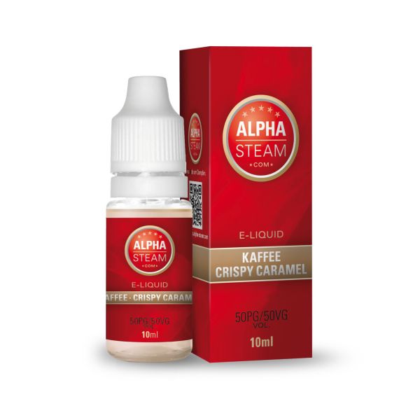 Alpha-Steam - Kaffee Crispy Caramel Liquid 10ml