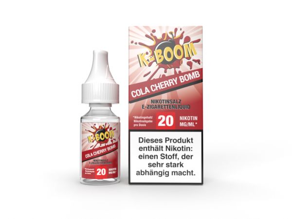 K-Boom - Cola Cherry Bomb Nic Salt Liquid 20mg/ml 10ml