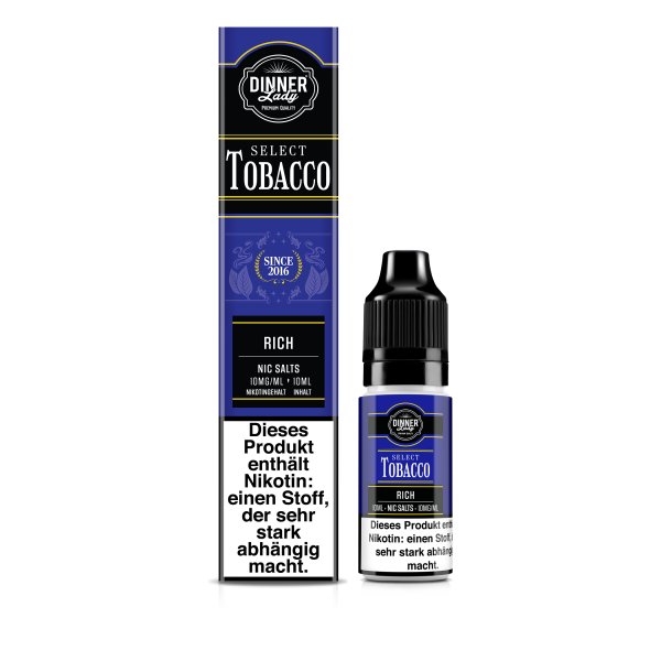 Dinner Lady Select Tobacco - Rich Liquid 10ml