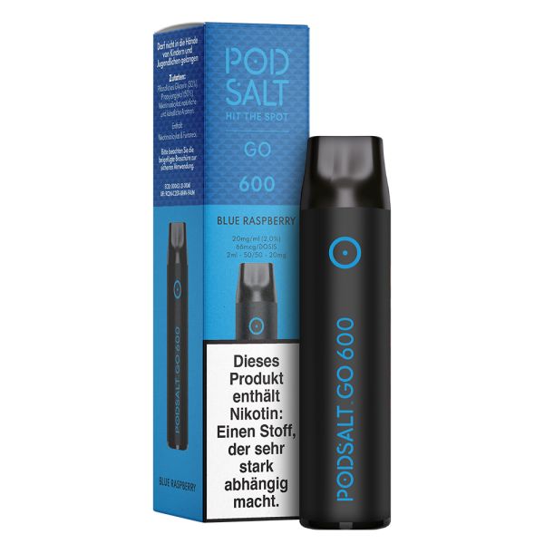 Pod Salt Go 600 - Blue Raspberry 20mg/ml