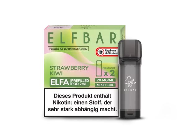 ELF Bar - ELFA Strawberry Kiwi Pod 20mg/ml 1.2 Ohm 2er Pack