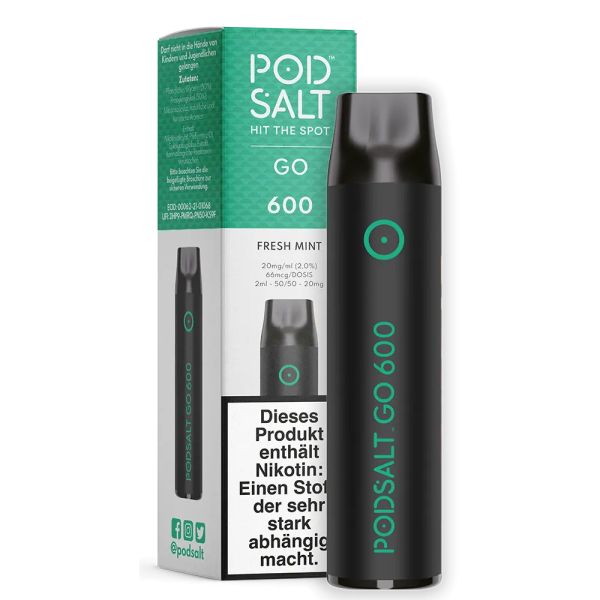 Pod Salt Go 600 - Fresh Mint 20mg/ml