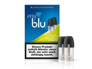 myBlu - 2x Eucalyptus Lemon Pod 18mg
