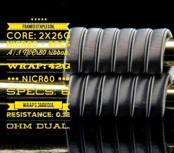 Framed Staple Coil | Tasty Ohm Coils