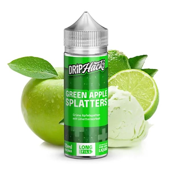 Drip Hacks - Green Apple Splatters Aroma 10ml Longfill