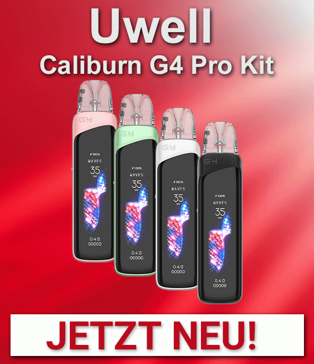UWELL - Caliburn G4 Pro Pod Kit jetzt erhältlich