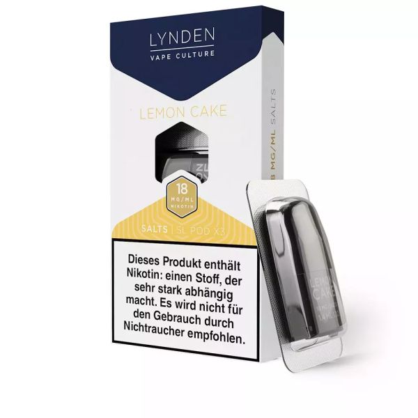 LYNDEN - SL Lemon Cake Pods 1.4ml 18mg/ml 3er Pack