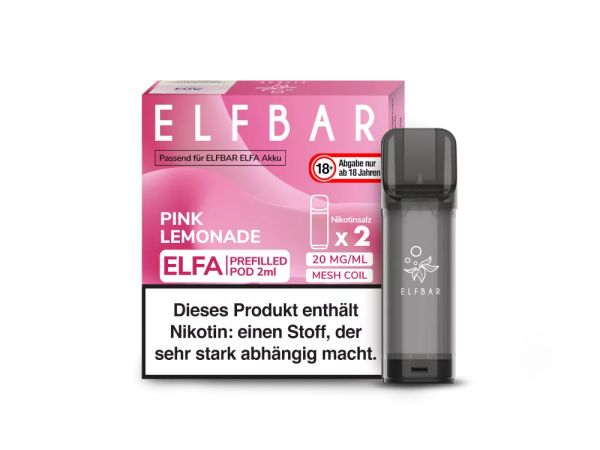 ELF Bar - ELFA Pink Lemonade Pod 20mg/ml 1.2 Ohm 2er Pack