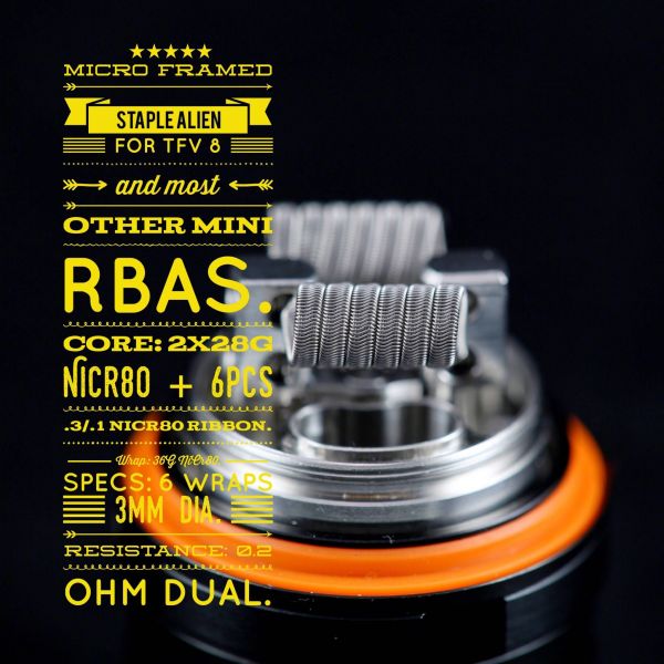 Micro Framed Staple Alien | Tasty Ohm Coils